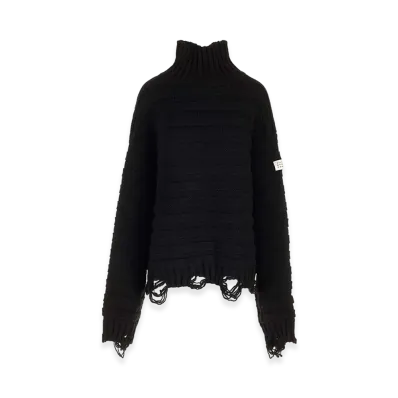MM6 Maison Margiela High Neck Sweater "Black"
