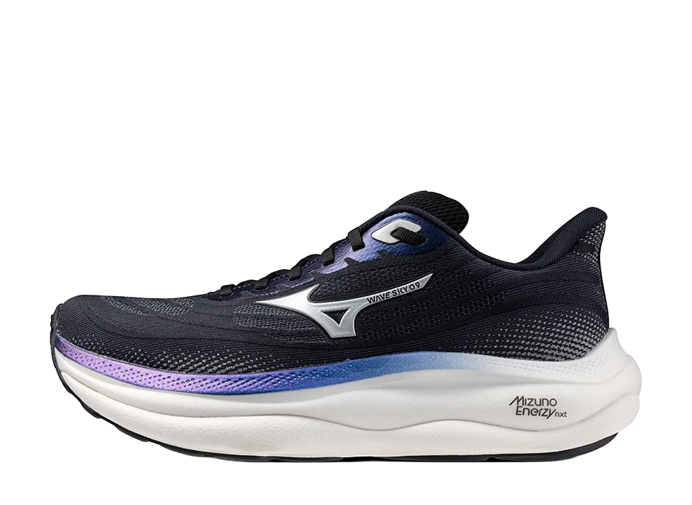 Mizuno Wave Sky 9 "Black/Silver/Deep Blue"