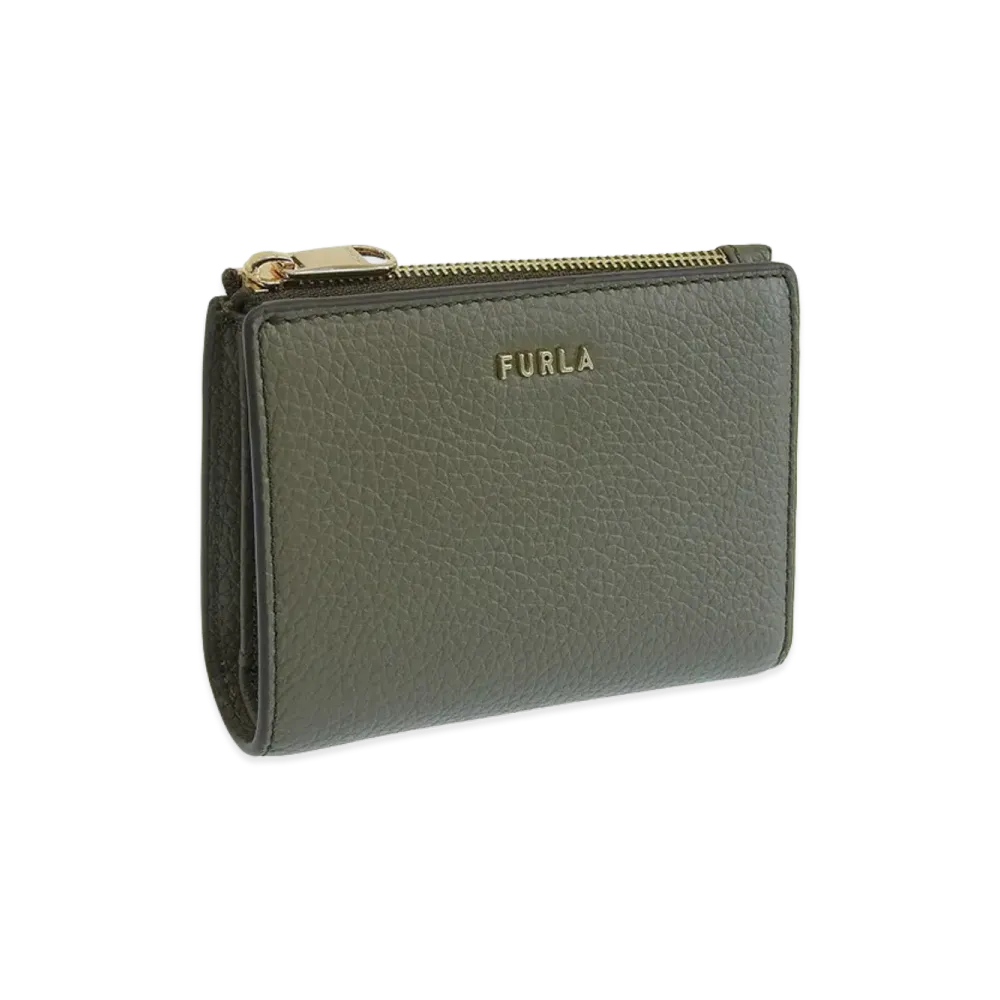 FURLA Ritzy S Bi-Fold W Zip Vitello Keria "Gray"