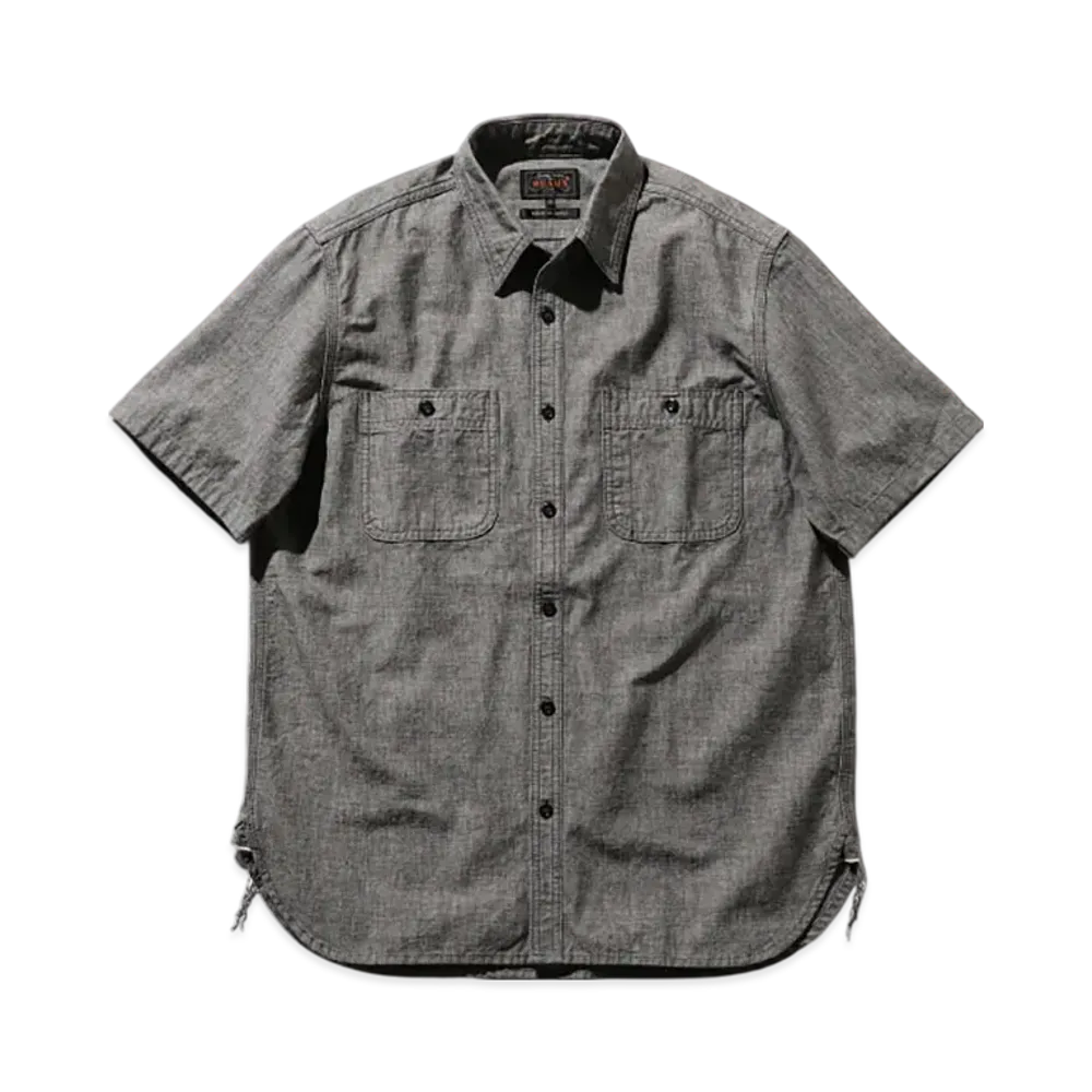 BEAMS Work Short Sleeve Indigo Chambray "Black"