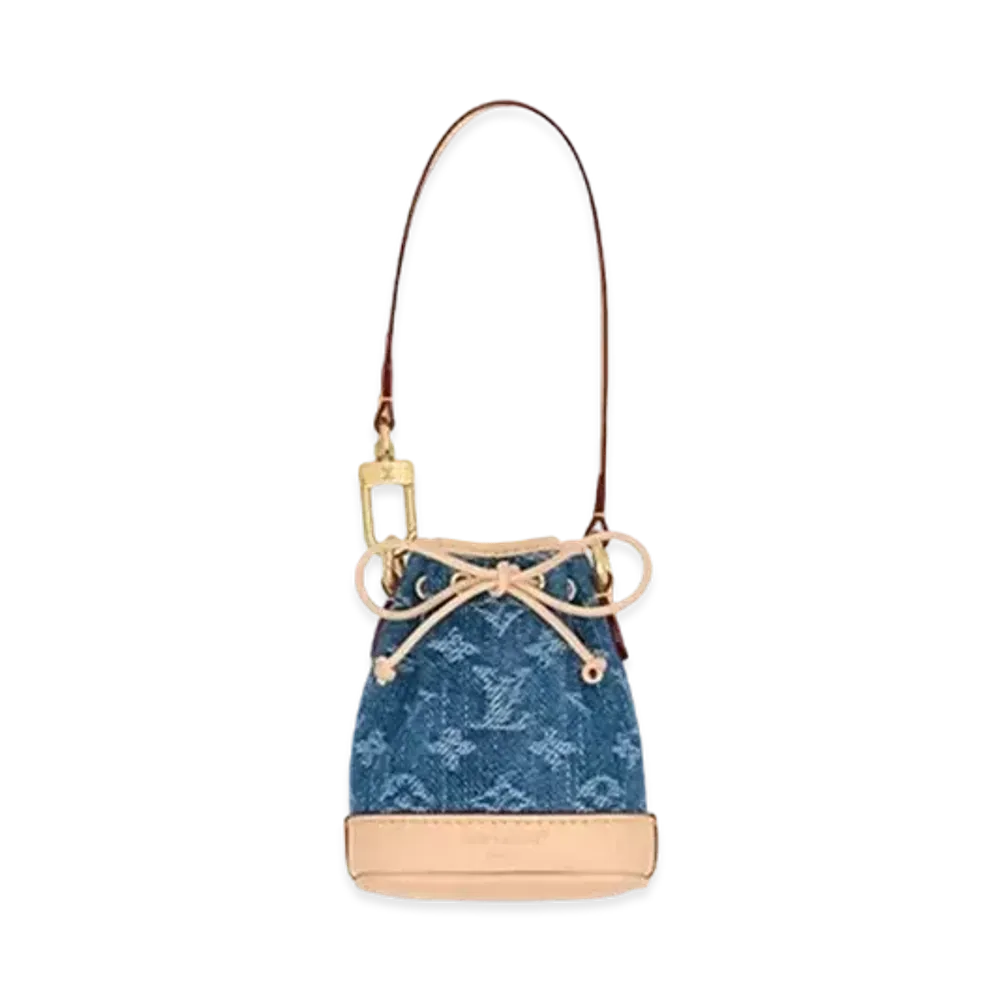 Louis Vuitton Micro Noe Bag Charm Monogram Denim "Denim"