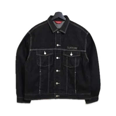 Supreme x Smurfs Denim Trucker Jacket "Black"
