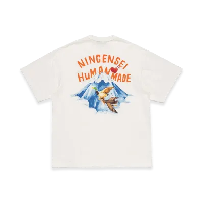 HUMAN MADE Ningensei Wa Graphic T-Shirt "White"