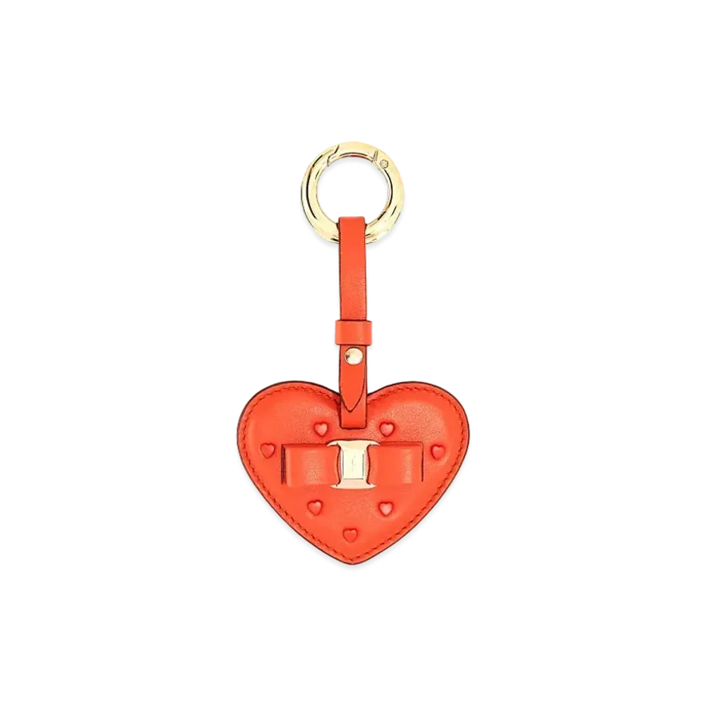 Salvatore Ferragamo Key Charm "Candy Apple Red/Flamingo"