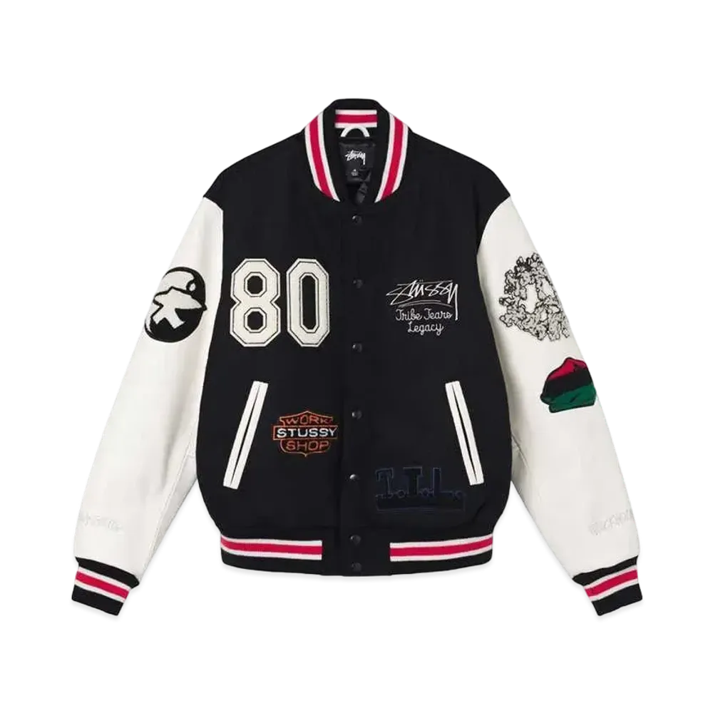 Stussy TTL VARSITY JACKET "Black"