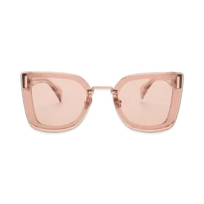 CHARLES & KEITH Recycled Acetate Geometric Butterfly Sunglasses "Pink"