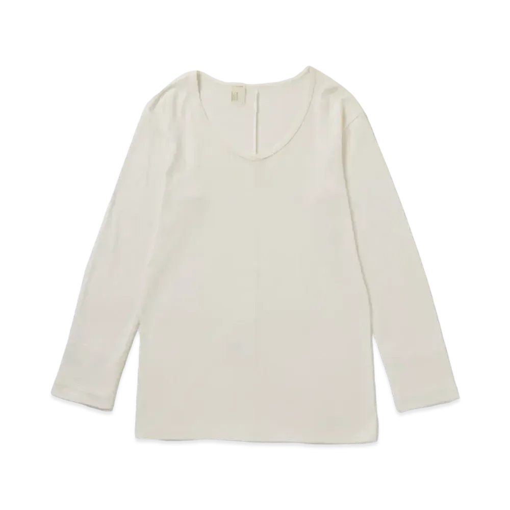 N.HOOLYWOOD V Neck Long Sleeve "White"
