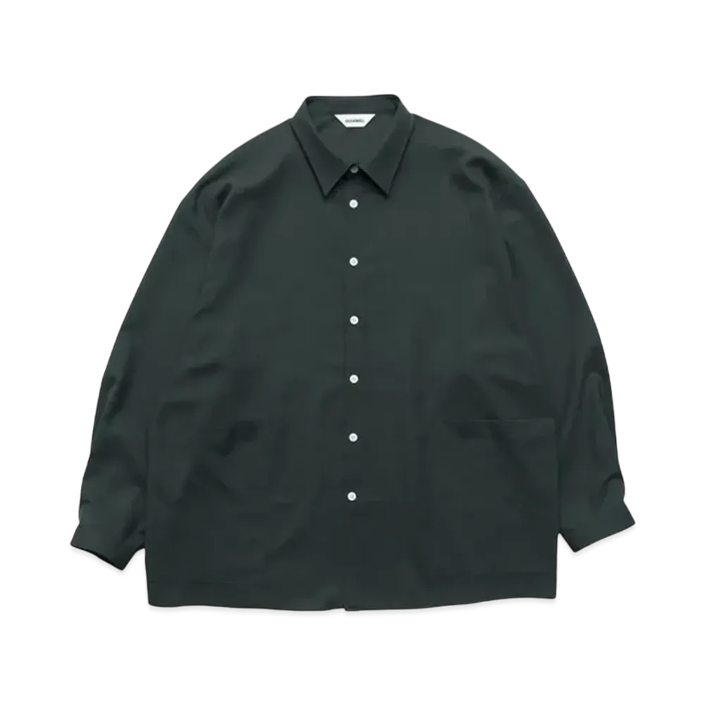 Graphpaper Side Pocket L/S Shirt "Green"