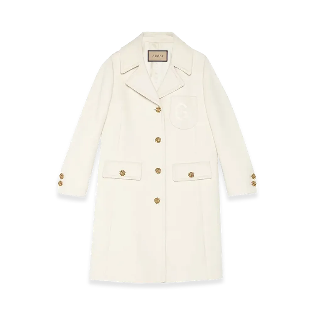 GUCCI Women's Cruise Coats "White"