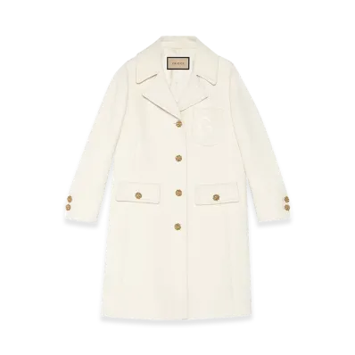 GUCCI Women's Cruise Coats "White"