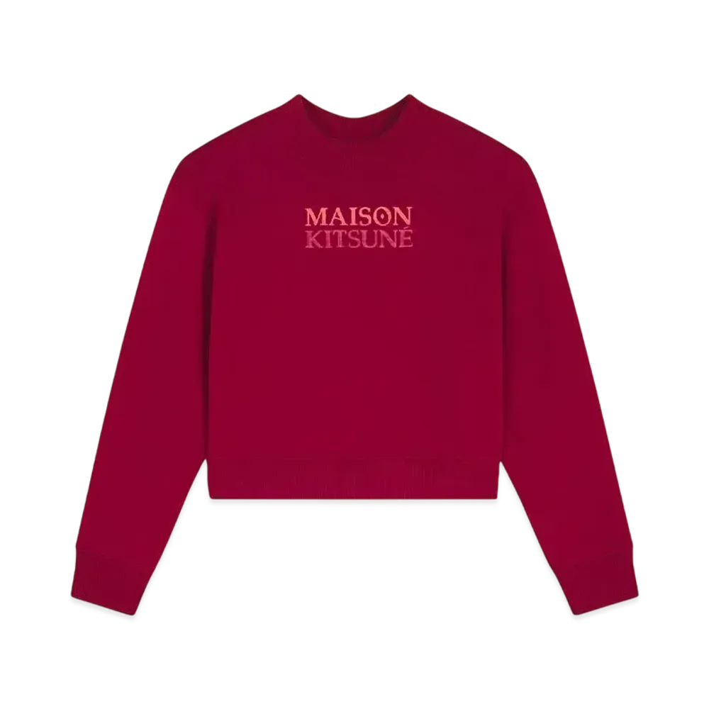 Maison Kitsune Gradient Maison Kitsune Boxy Sweatshirt "Winterberry"