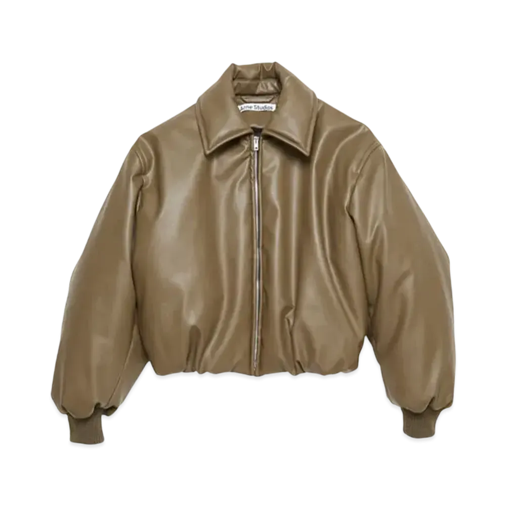Acne Studios Coated Bomber Jacket "Khaki Green"