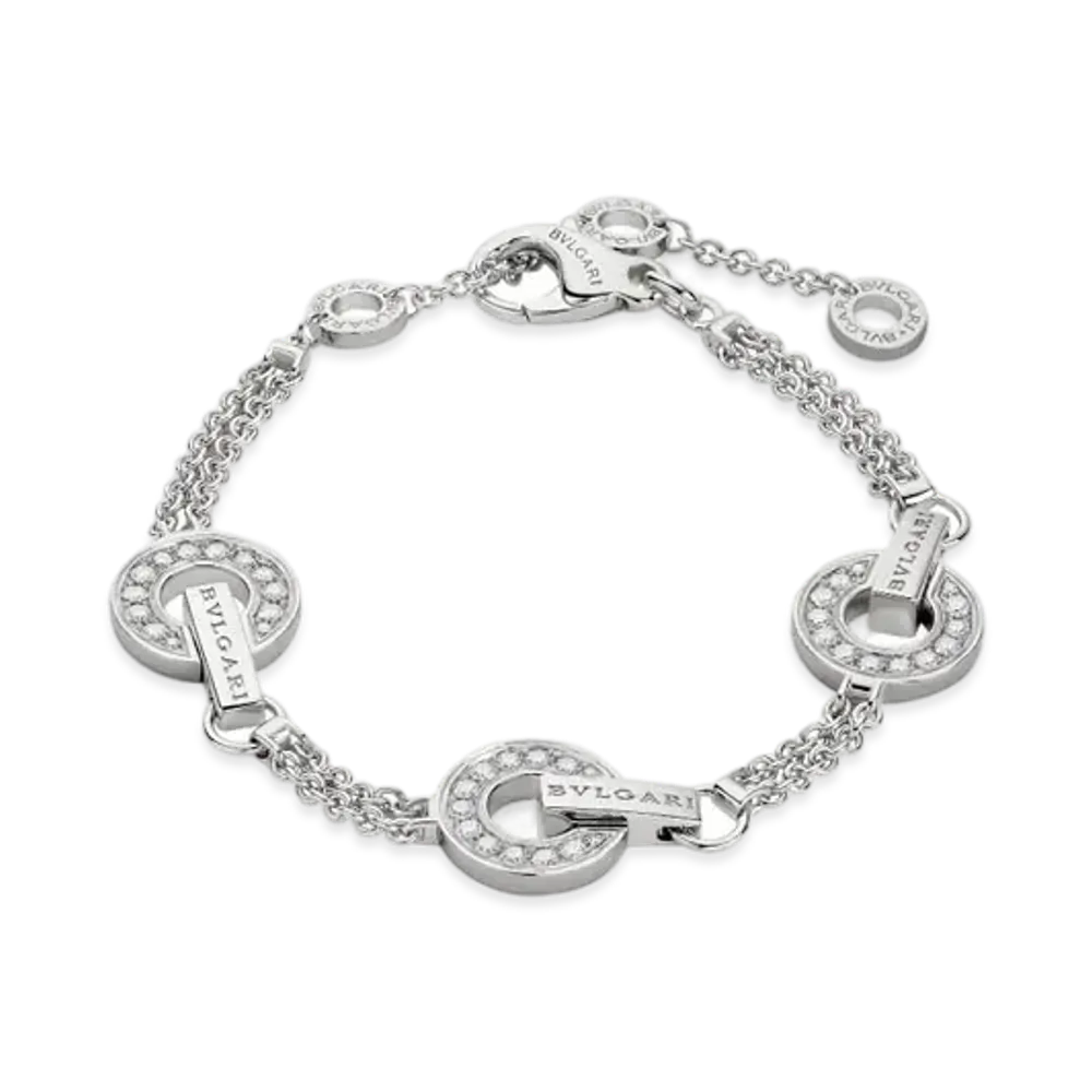 BVLGARI Bulgari Bulgari Bracelet Diamond "White Gold"