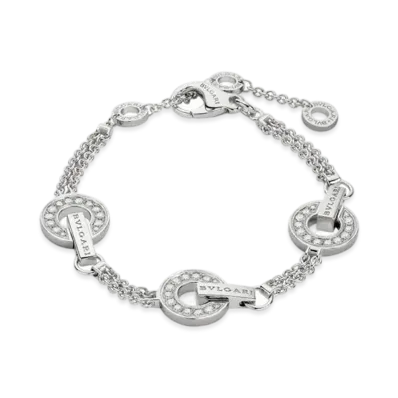 BVLGARI Bulgari Bulgari Bracelet Diamond "White Gold"