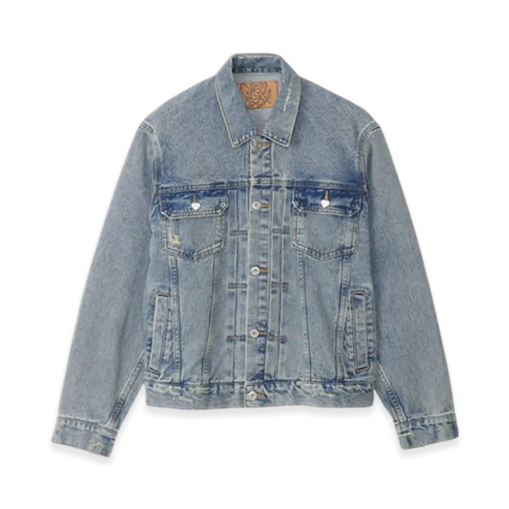 GOD ONLY KNOWS Denim Jacket "Faded Indigo"