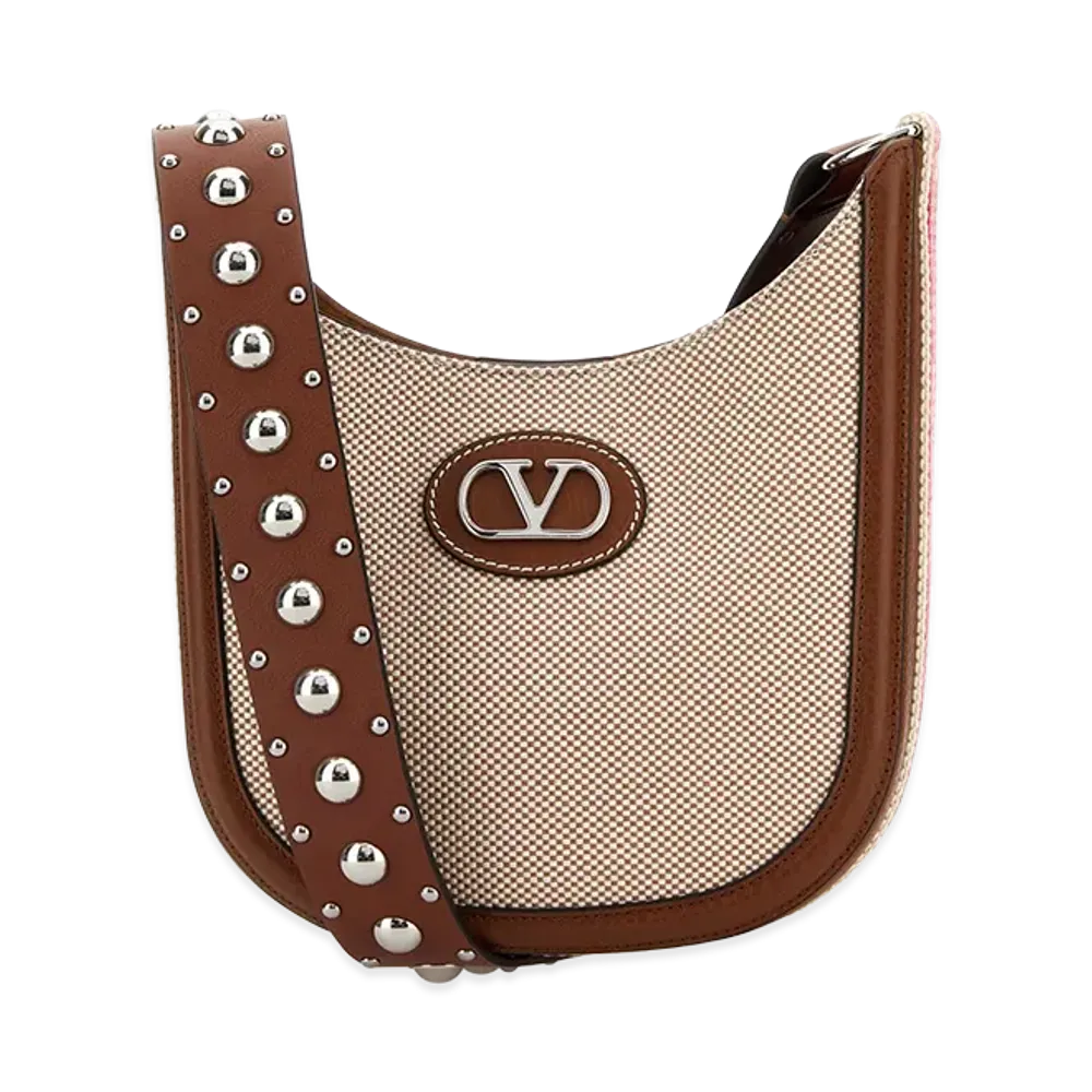 Valentino Women's Two-Tone Canvas Vlogo Signature Crossbody Bag "Multicolor"