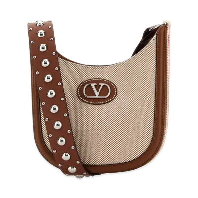 Valentino Women's Two-Tone Canvas Vlogo Signature Crossbody Bag "Multicolor"