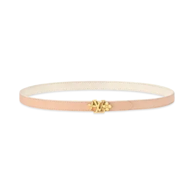 Louis Vuitton LV Flowergram Ardillon 18mm Belt "Ecru"