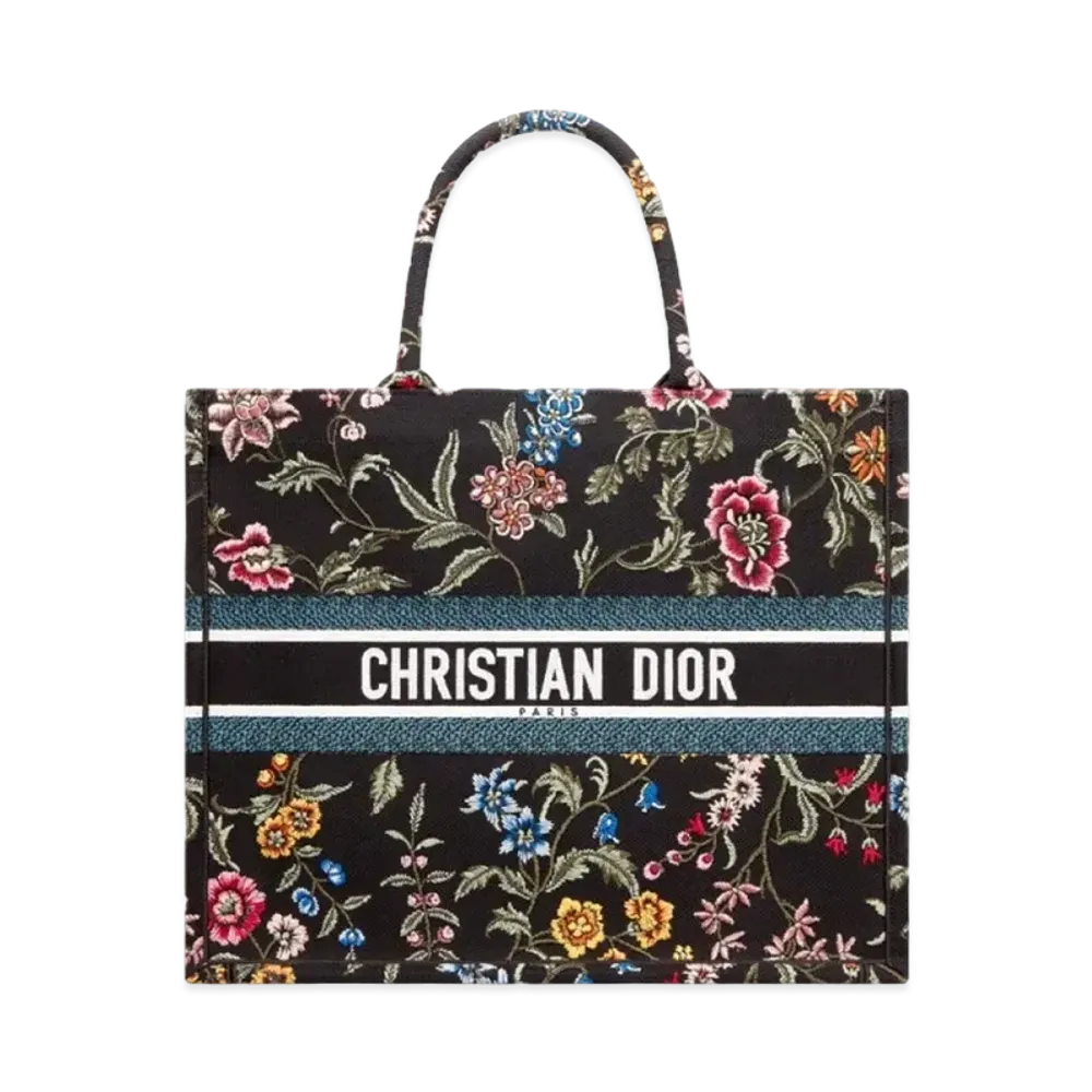 Dior Large Dior Book Tote Dior Petites Fleurs Embroidery "Multicolor"
