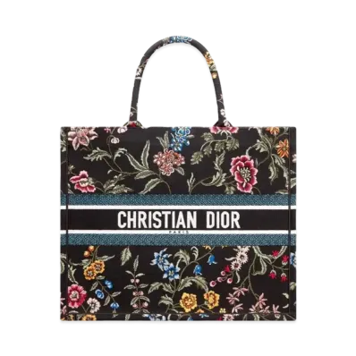 Dior Large Dior Book Tote Dior Petites Fleurs Embroidery "Multicolor"