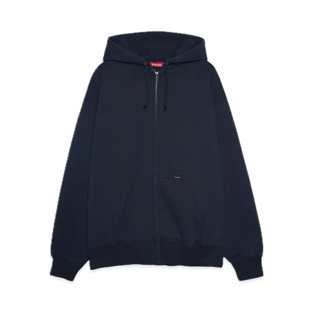 Supreme Work Zip Up Hooded Sweatshirt "Navy"