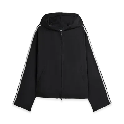 Y-3 Hooded Track Top 3-Stripes "Black"