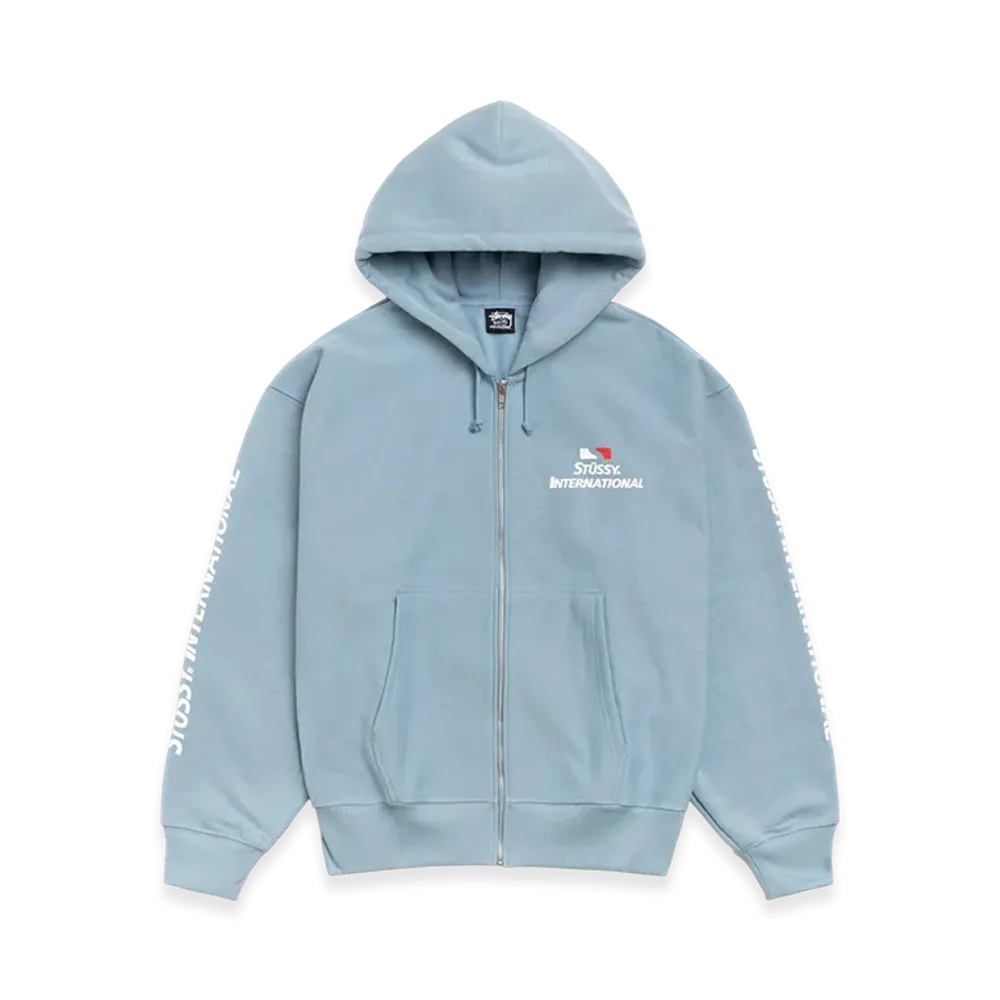 Stussy International Zip Hoodie "Slate"