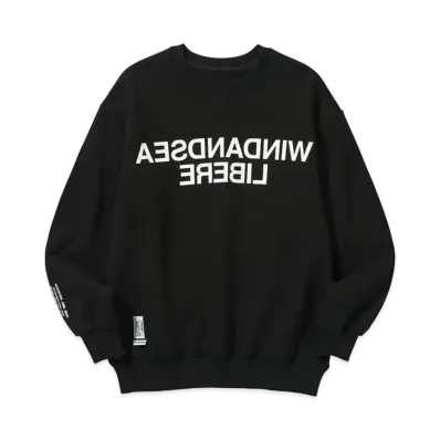 WIND AND SEA x LIBERE Crewneck Sweat Shirt "Black"