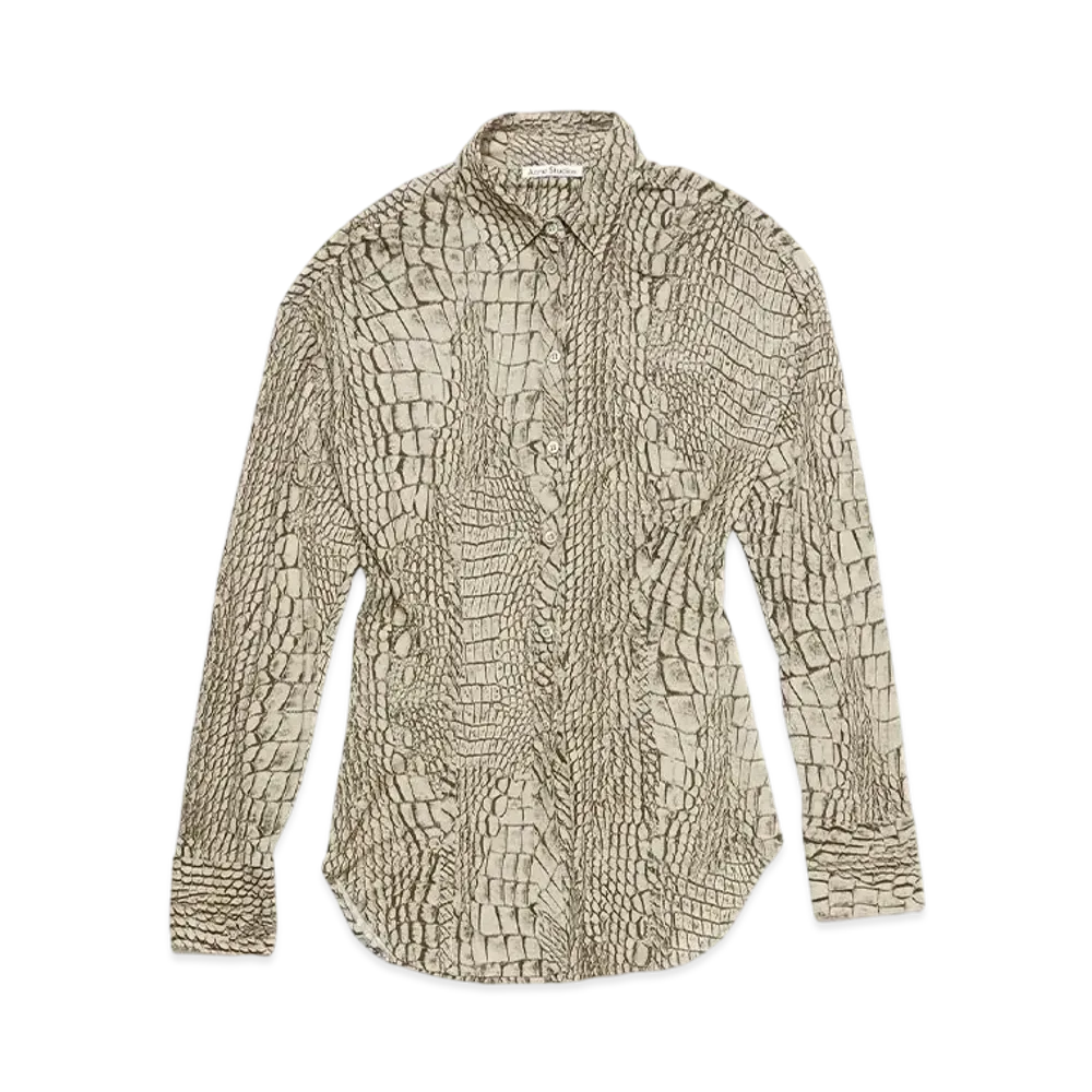 Acne Studios Button Up Printed Shirt "Croco"