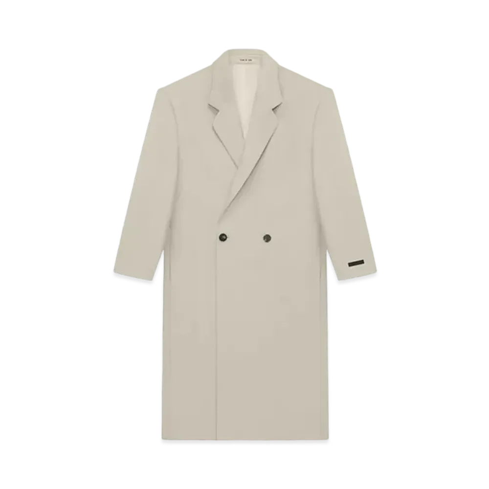 FEAR OF GOD ESSENTIALS Wool Gabardine Classic Overcoat "Paris Sky"