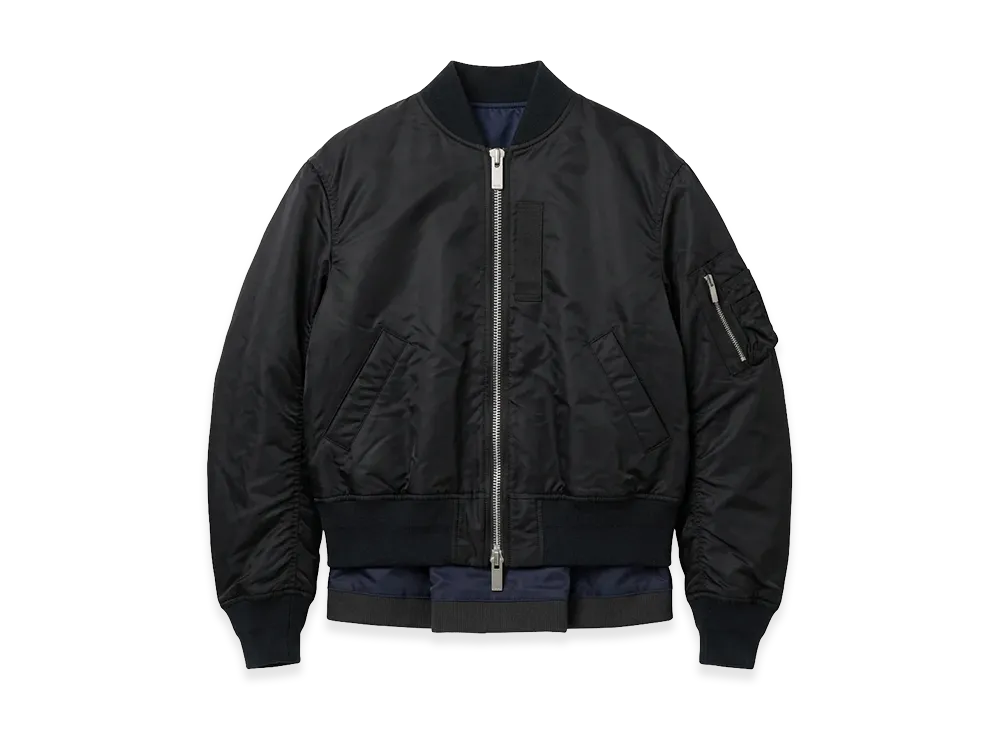 sacai Women's Nylon Twill Blouson "Black"