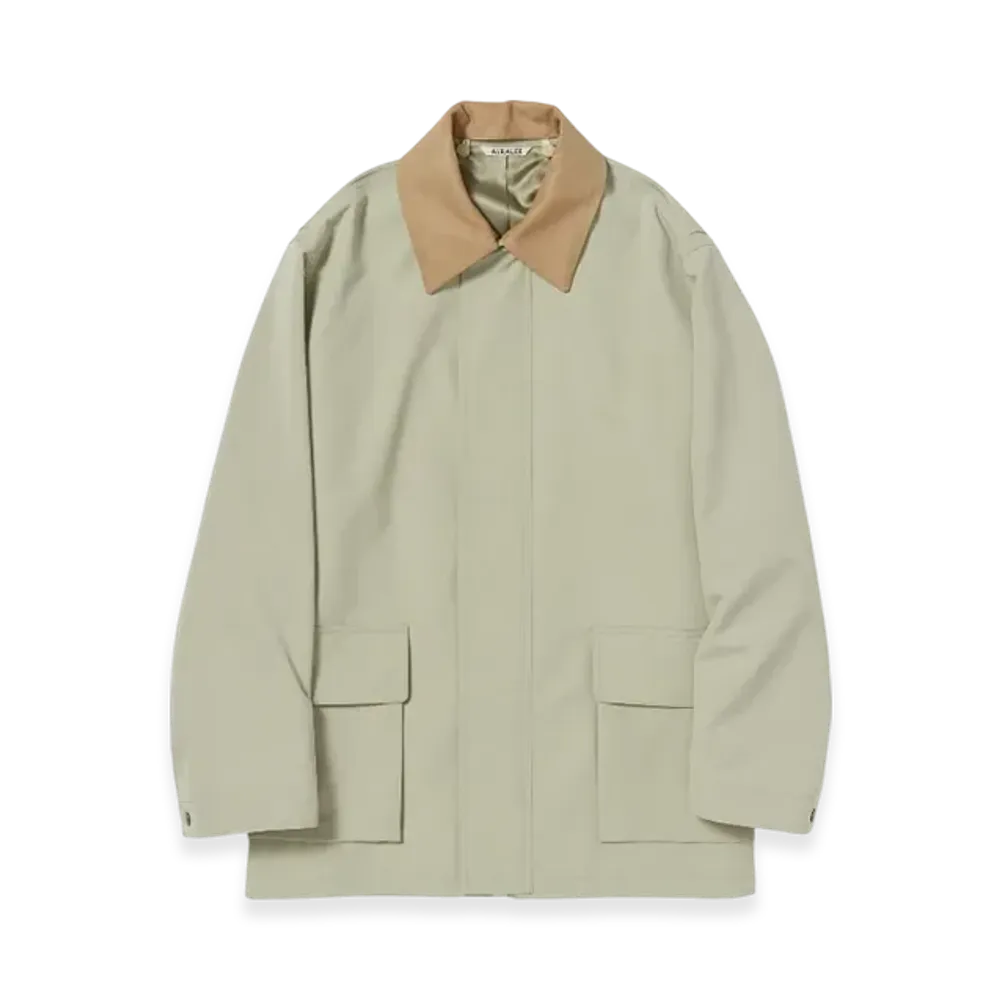 AURALEE Wool Max Canvas Blouson "Olive"
