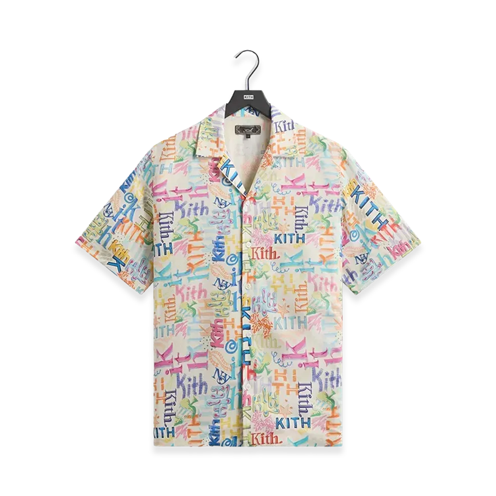 Kith Thompson Camp Shirt "Sandrift"