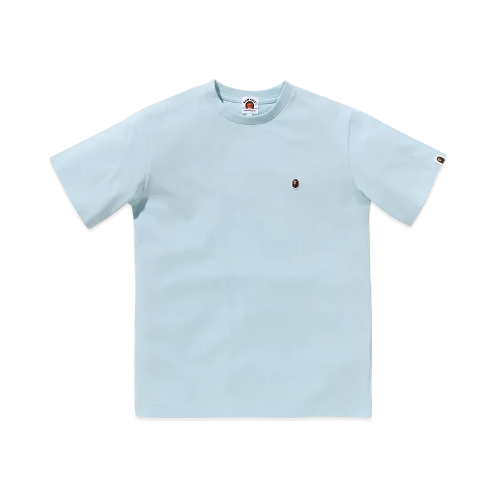 A BATHING APE Ape Head One Point Tee "Sax"