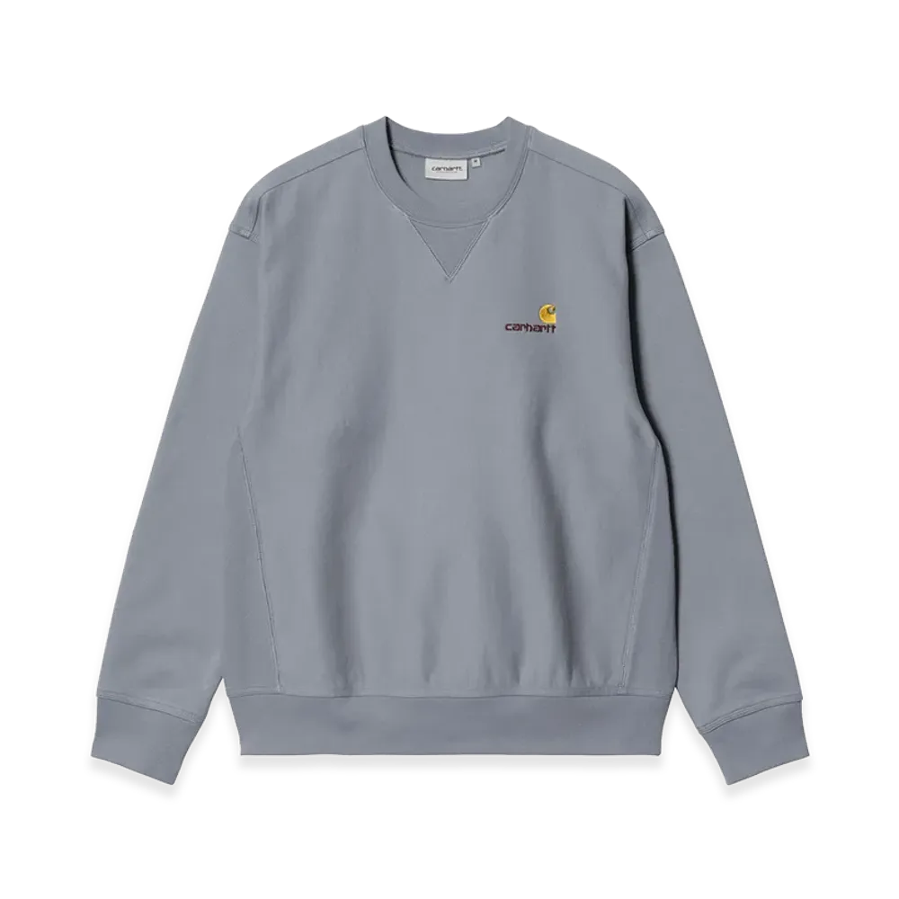 Carhartt WIP American Script Sweat "Shady Blue"