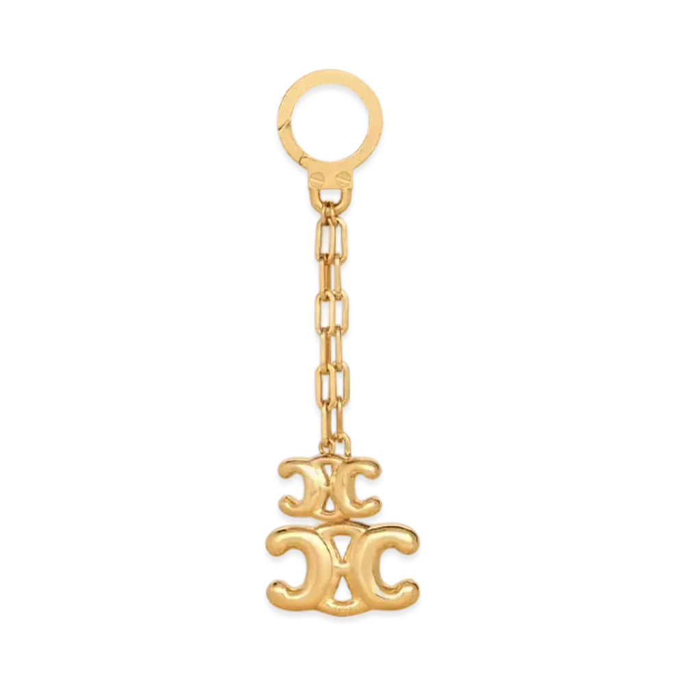 CELINE Helium Triomphe Charm in Brass "Gold"