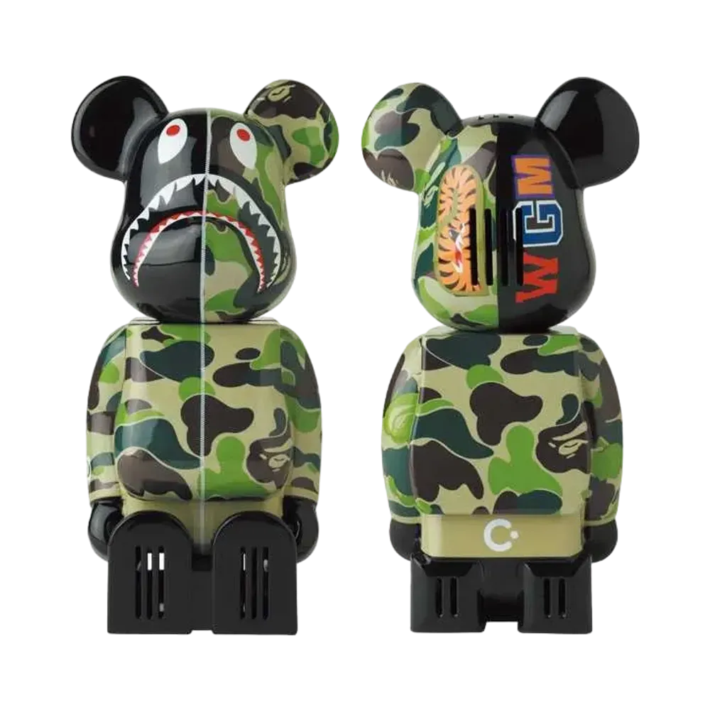 Bearbrick cleverin ABC CAMO SHARK