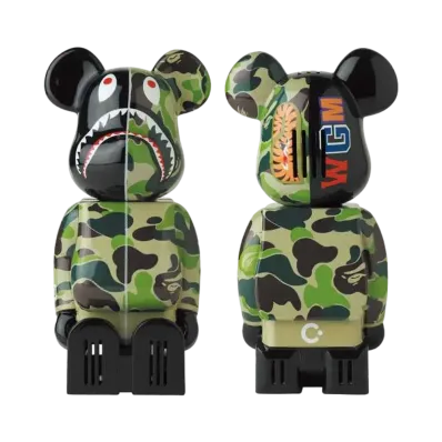 Bearbrick cleverin ABC CAMO SHARK