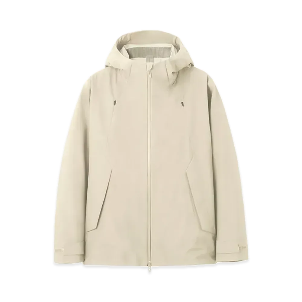 DESCENTE ALLTERRAIN Hardshell Wool Jacket "Gray Beige"