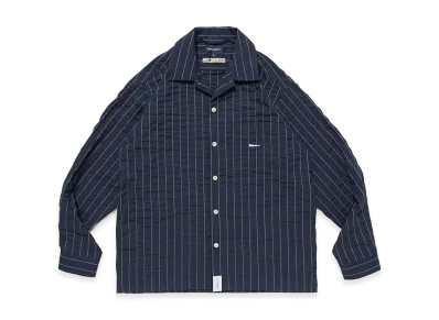 DESCENDANT Milpitas Stripe LS Shirt "Navy"
