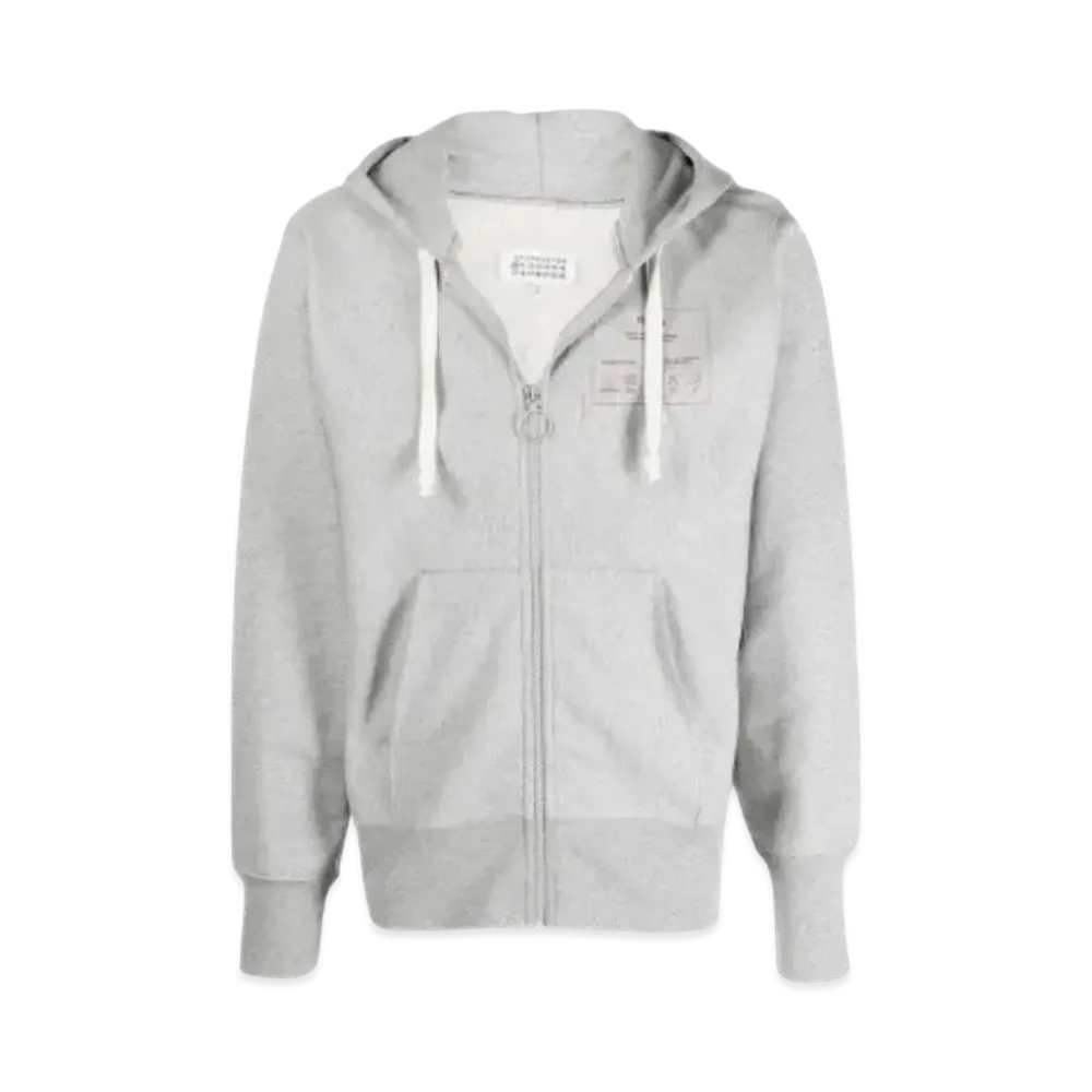 Maison Margiela Icon Zip Up Hoodie "Gray"