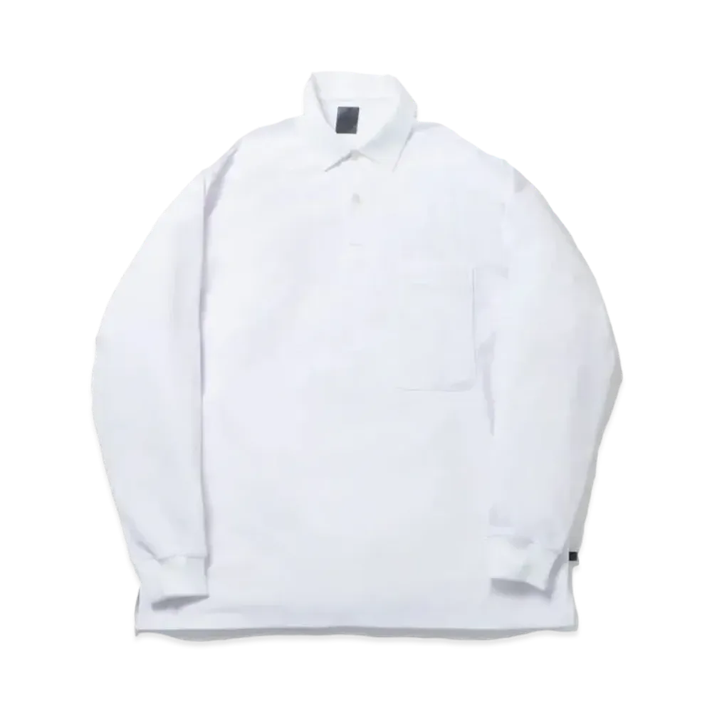 DAIWA PIER39 Tech Polo Shirts L/S "White"