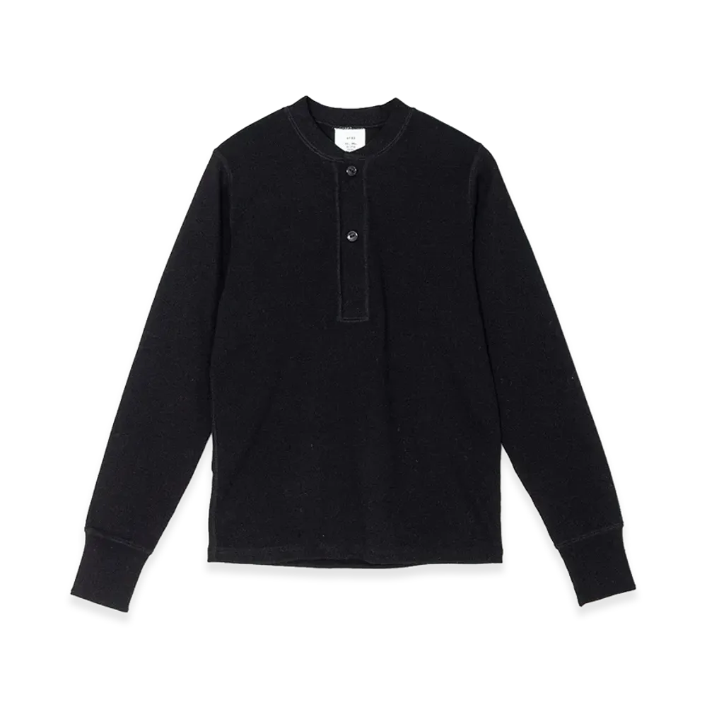 HYKE Women's Henry Neck Shirt "Black"