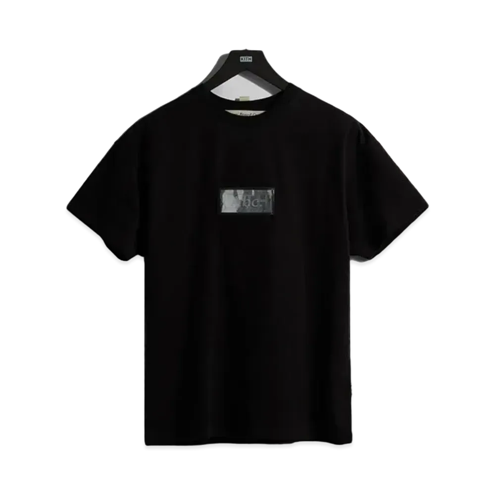 Kith x Advisory Board Crystals Holographic Classic Logo Tee "Anthracite Black"