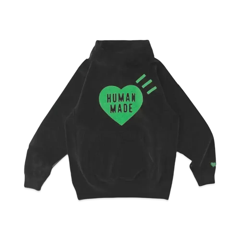 HUMAN MADE Heart Heavyweight Hoodie 1928 / Green "Black"