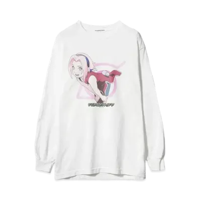 NARUTO x F-LAGSTUF-F ”SAKURA” L/S TEE "WHITE"