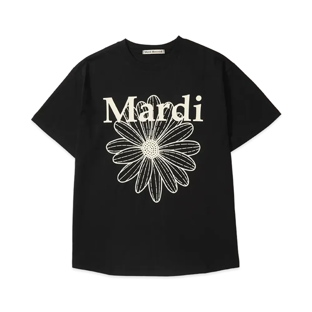 Mardi Mercredi T-Shirt Flowermardi "Black Cream"