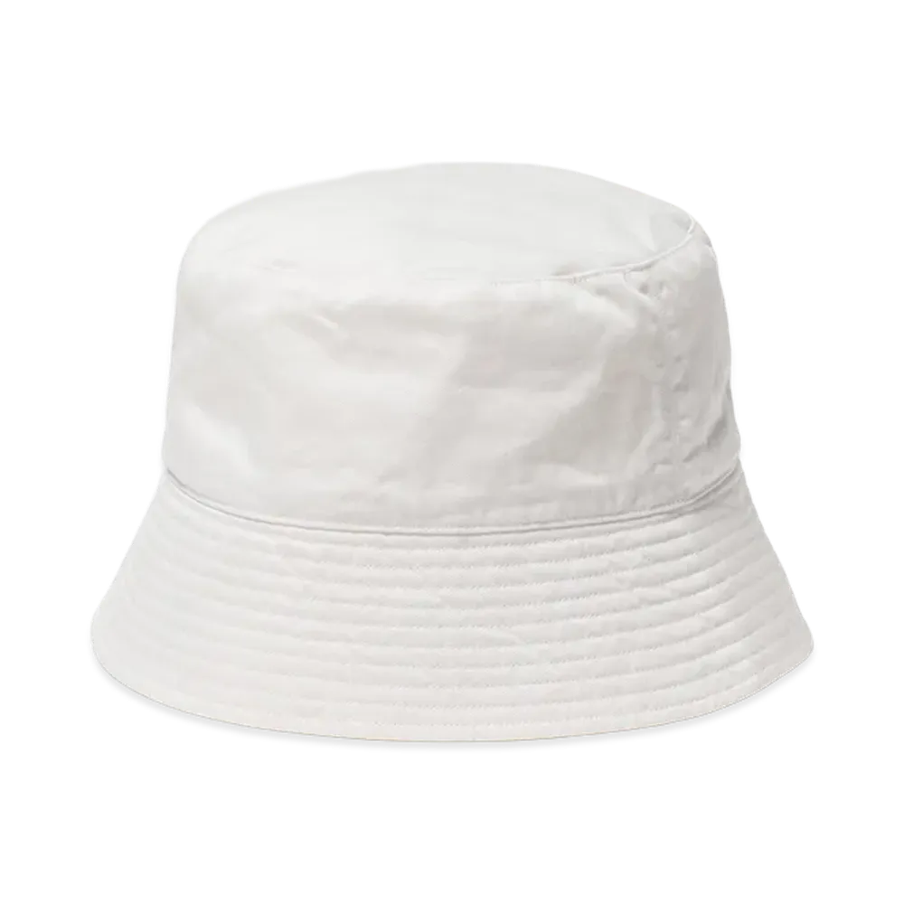 AURALEE Garment-Dyed Finx Chino Bucket Hat Made by Kijima Takayuki "White"