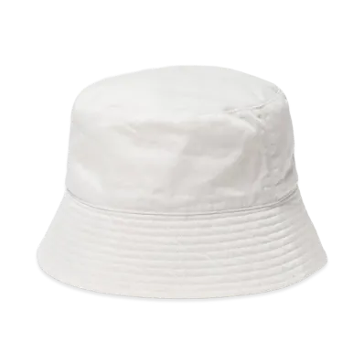 AURALEE Garment-Dyed Finx Chino Bucket Hat Made by Kijima Takayuki "White"