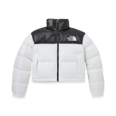 The North Face Label Nuptse Short Jacket (W) "White"